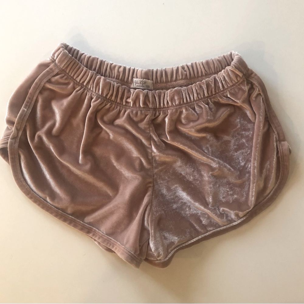 John Galt California soft velvet shorts